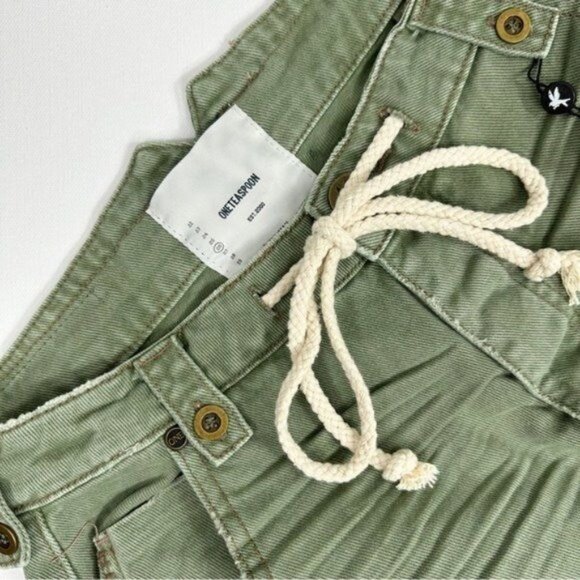 NEW One Teaspoon Safari High Waist Wide Leg in Super Khaki Size 26 - Picture 5 of 9